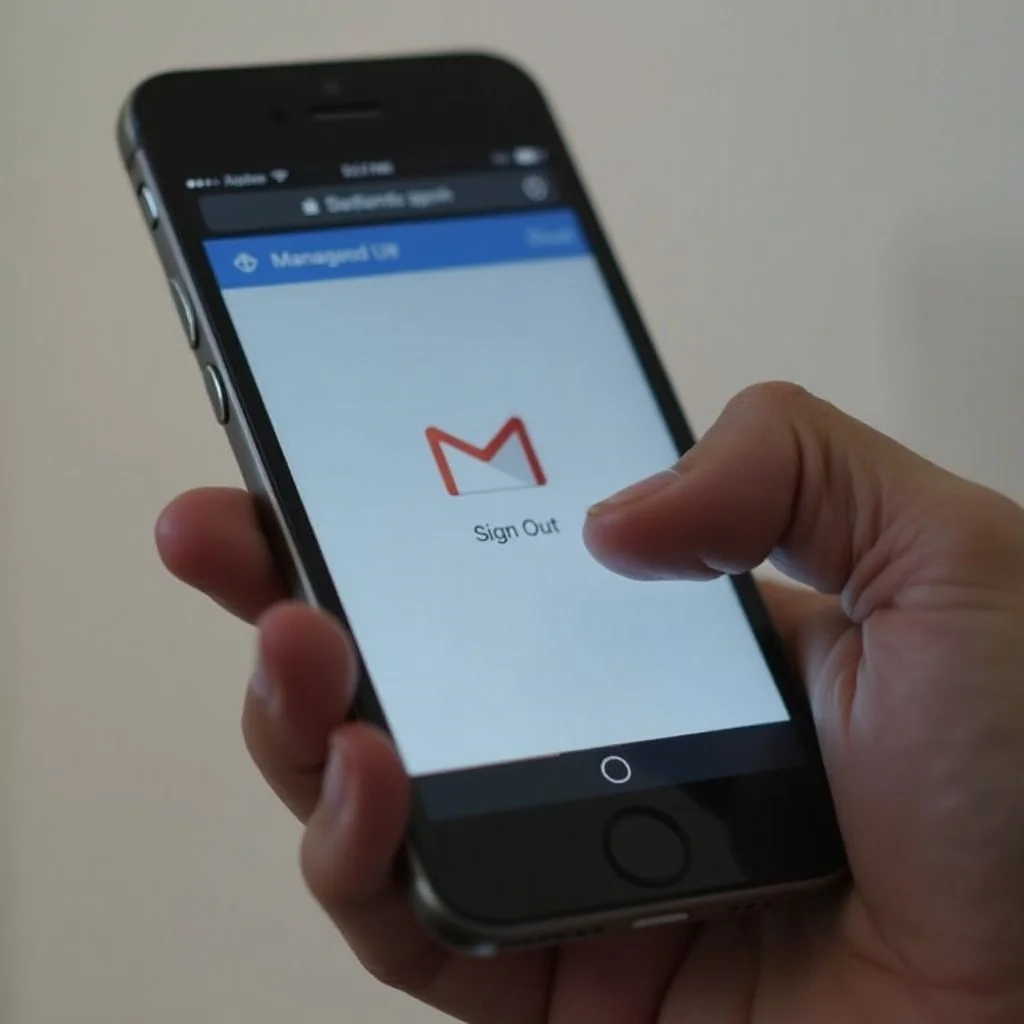 cómo cerrar sesión de gmail en iphone