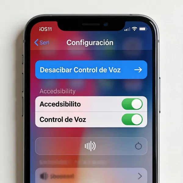 cómo desactivar el control por voz del iphone